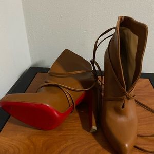 Christian Louboutin Shiny Napa S.I.T. Rain Ankle Boots